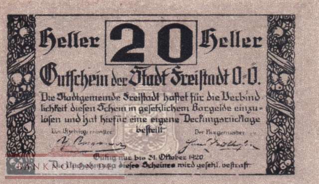 Freistadt - 20  Heller (#NG0212a-3_AU)