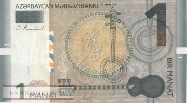 Azerbaijan - 1  Manat (#031b_UNC)