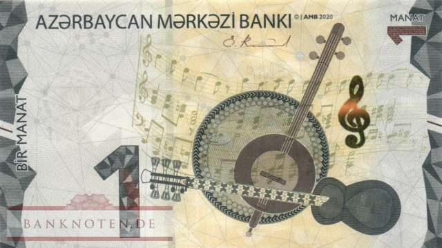 Azerbaijan - 1  Manat (#038_UNC)