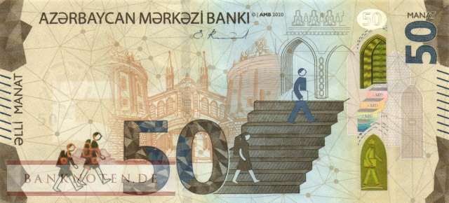 Aserbaidschan - 50  Manat (#042_UNC)
