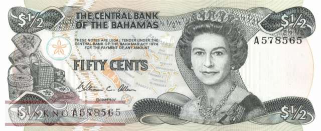 Bahamas - 50  Cents (#042a_UNC)