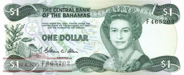 Bahamas - 1  Dollar (#043a_UNC)
