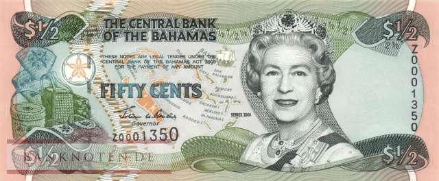 Bahamas - 50  Cents - Ersatzbanknote (#068R_UNC)
