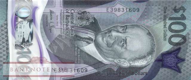 Barbados - 100  Dollars (#085a_UNC)
