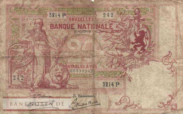 Belgien - 20  Francs (#067-19_G)