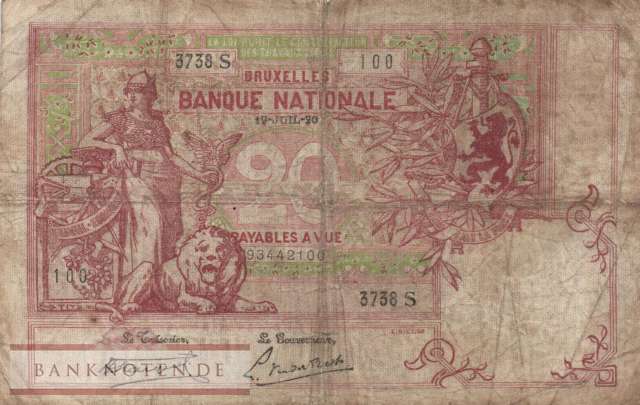 Belgium - 20  Francs (#067-20_VG)