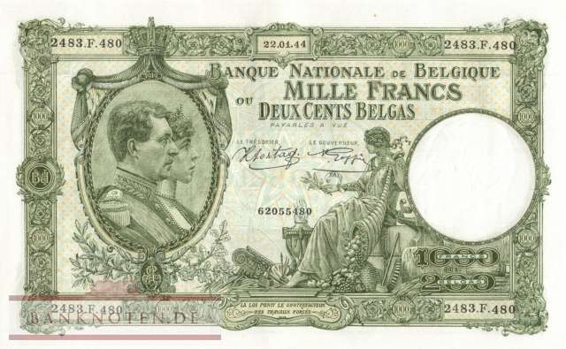Belgien - 1.000  Francs (#110-44_AU)