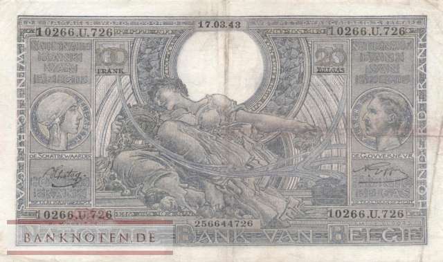 Belgien - 100  Francs (#112-43_VF)