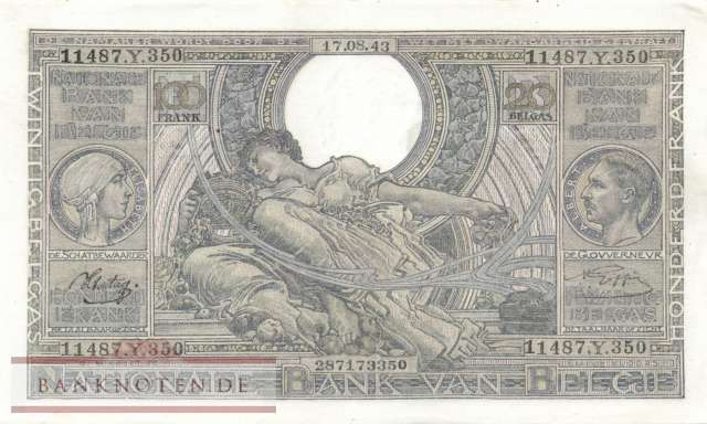 Belgium - 100  Francs (#112-43_XF)