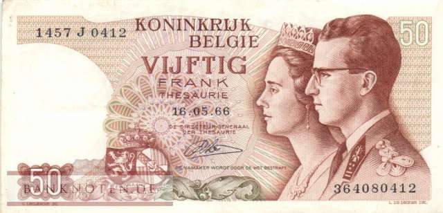 Belgien - 50  Francs (#139-U21_VF)