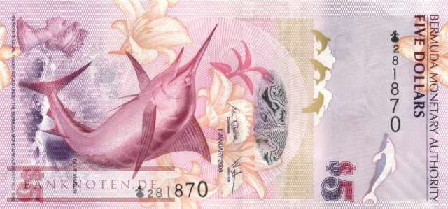 Bermuda - 5  Dollars (#058a_UNC)