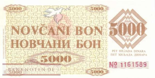 Bosnien Herzegowina - 5.000  Dinara (#009b_AU)