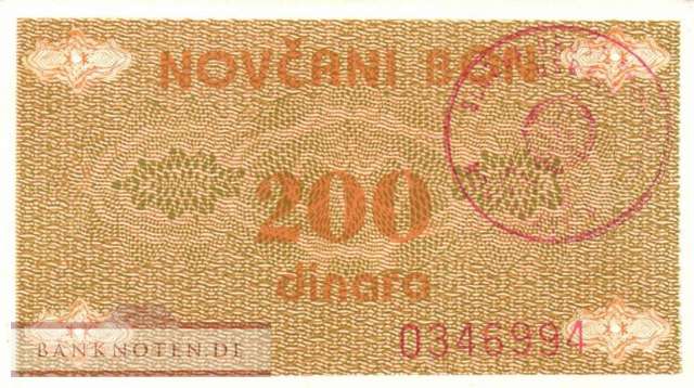 Bosnien Herzegowina - 200  Dinara (#048b_UNC)