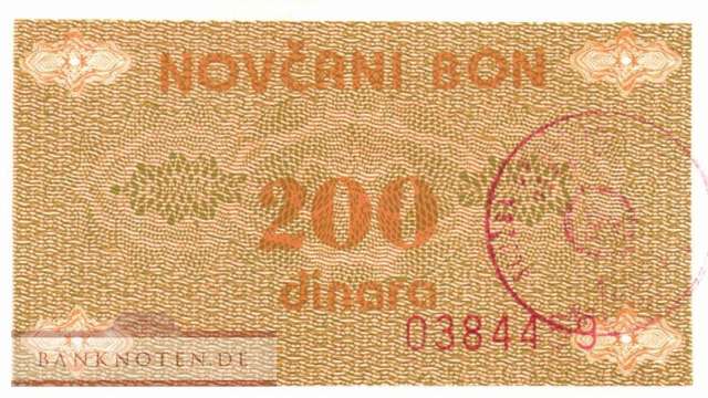 Bosnien Herzegowina - 200  Dinara (#048b_AU)