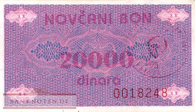 Bosnien Herzegowina - 20.000  Dinara (#052Aa_AU)
