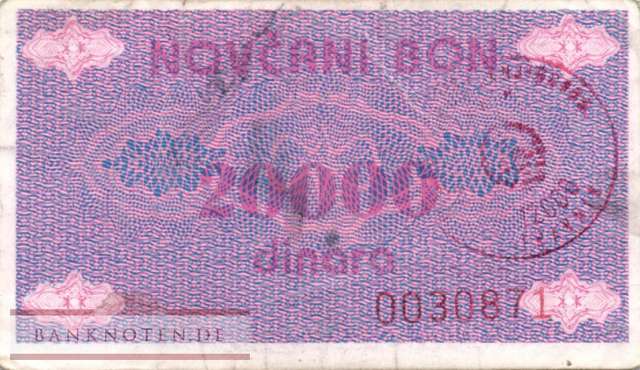 Bosnien Herzegowina - 20.000  Dinara (#052Aa_VF)