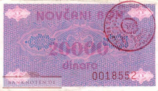 Bosnien Herzegowina - 20.000  Dinara (#052Aa_XF)