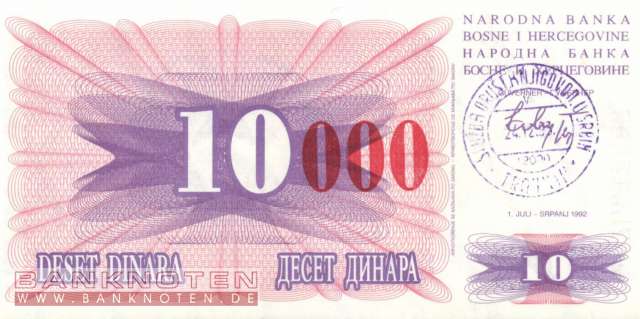 Bosnia and Herzegowina - 10.000  Dinara (#053d_UNC)