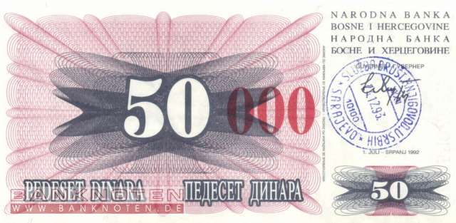 Bosnia and Herzegowina - 50.000  Dinara (#055h_UNC)