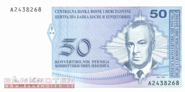 Bosnien Herzegowina - 50  Convertible Pfeniga (#057a_UNC)