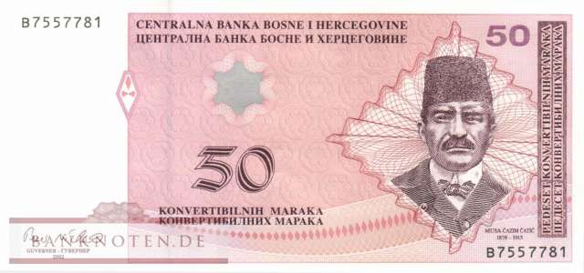 Bosnien Herzegowina - 50  Convertible Marka (#067b_UNC)