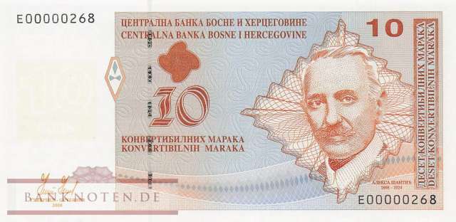Bosnien Herzegowina - 10  Convertible Marka (#073_UNC)