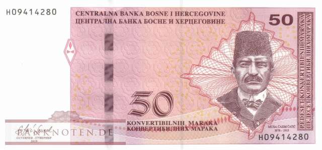 Bosnia and Herzegowina - 50  Convertible Maraka (#084c_UNC)