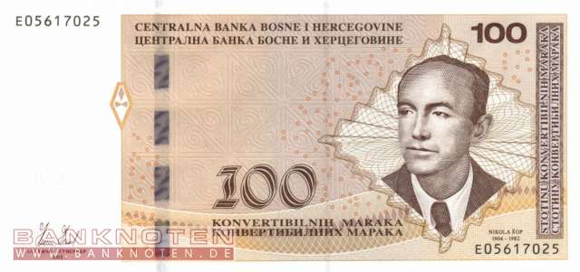 Bosnien Herzegowina - 100  Convertible Maraka (#086a_UNC)