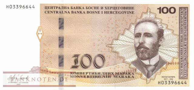 Bosnien Herzegowina - 100  Convertible Maraka (#087c_UNC)