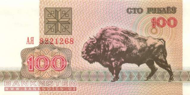 Weissrussland - 100  Rubel (#008-2_UNC)