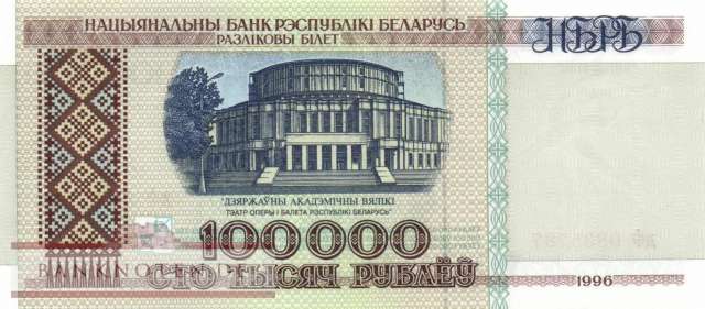 Weissrussland - 100.000  Rubel (#015b-2_UNC)