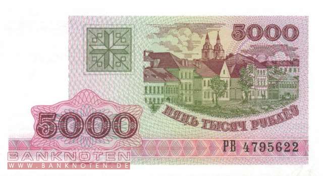 Belarus - 5.000 Rubel (#017_UNC)