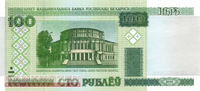 Weissrussland - 100  Rubel (#026a_UNC)