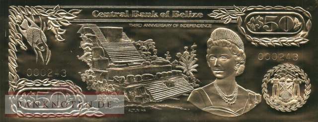 Belize - 50  Dollars (#CS1-050-2_UNC)
