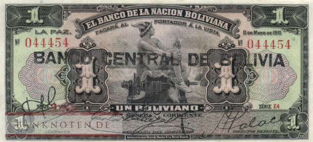 Bolivia - 1  Boliviano (#112-3_AU)