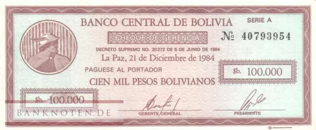 Bolivien - 10  Centavos de Boliviano (#197_AU)