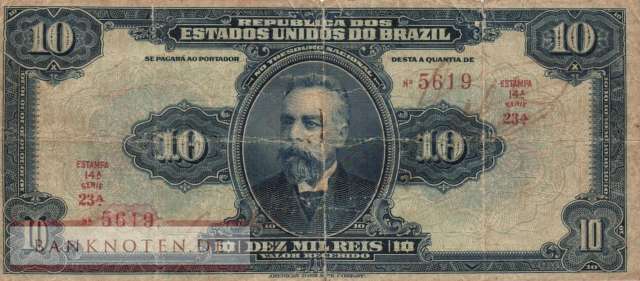 Brasilien - 10  Mil Reis (#036_G)