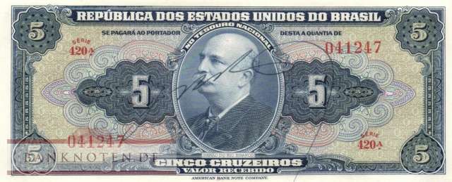 Brasilien - 5  Cruzeiros (#134a_UNC)