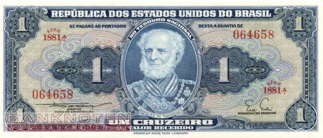 Brasilien - 1 Cruzeiro (#150b_UNC)
