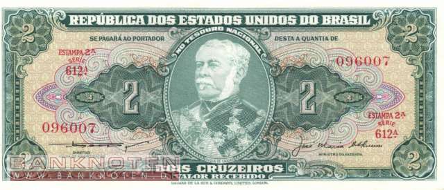 Brazil - 2 Cruzeiros (#157Ab_UNC)