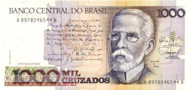 Brazil - 1.000  Cruzados (#213b_UNC)