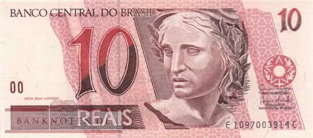 Brasilien - 10  Reais (#245Ak_UNC)