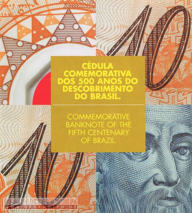 Brasilien - 10  Reais with Folder (#248aF_UNC)
