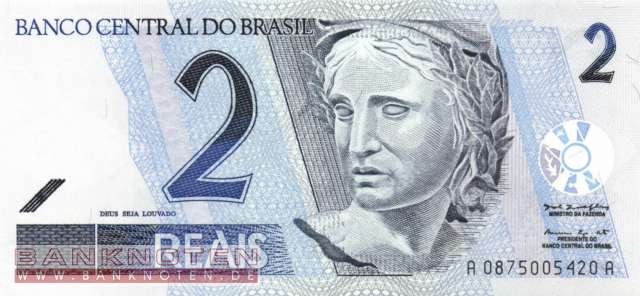 Brasilien - 2  Reais (#249a_UNC)