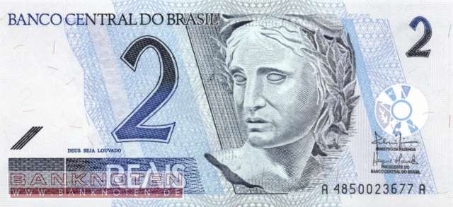 Brazil - 2 Reais (#249b_UNC)