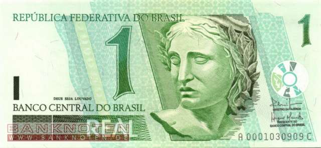 Brazil - 1  Real (#251a_UNC)