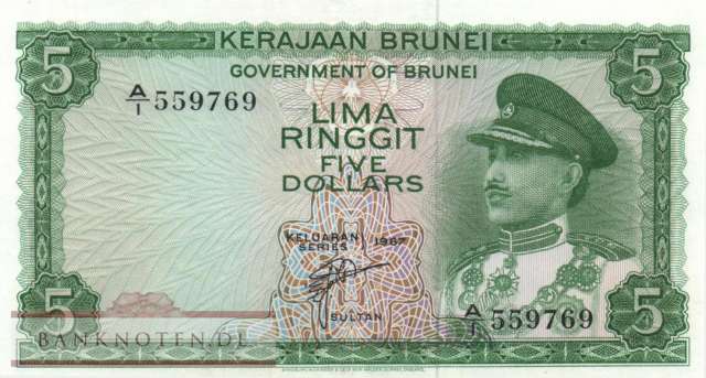 Brunei - 5  Ringgit (#002a_AU)