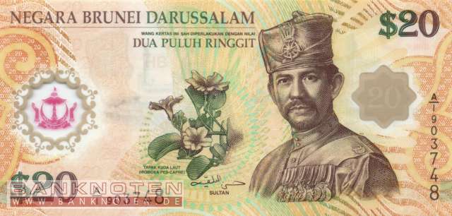 Brunei - 20  Ringgit - Polymer (#034a_UNC)