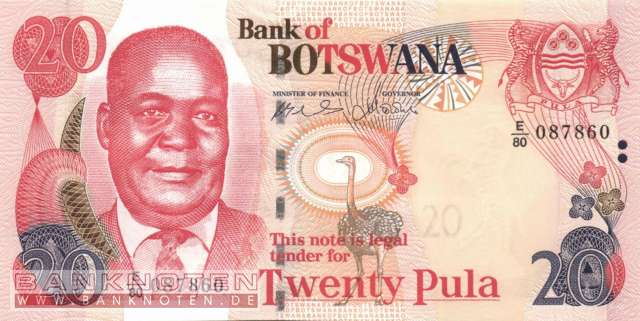 Botswana - 20  Pula (#027b_UNC)