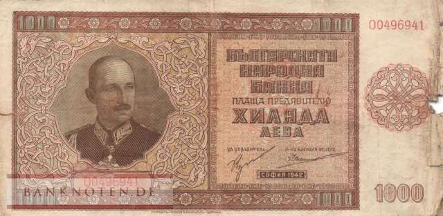 Bulgarien - 1.000  Leva (#061a_G)
